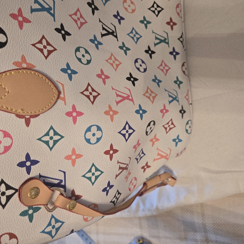 Neverfull Colorful Monogram Canvas Bag - Picture 3 of 9